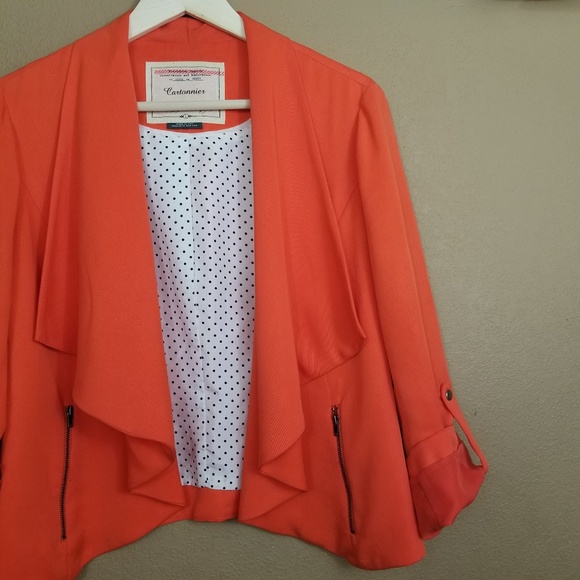Anthropologie Jackets & Blazers - Anthropologie || cartonnier orange travelogue
